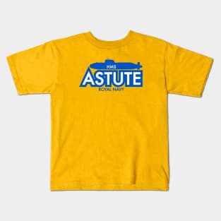 HMS Astute Royal Navy Kids T-Shirt